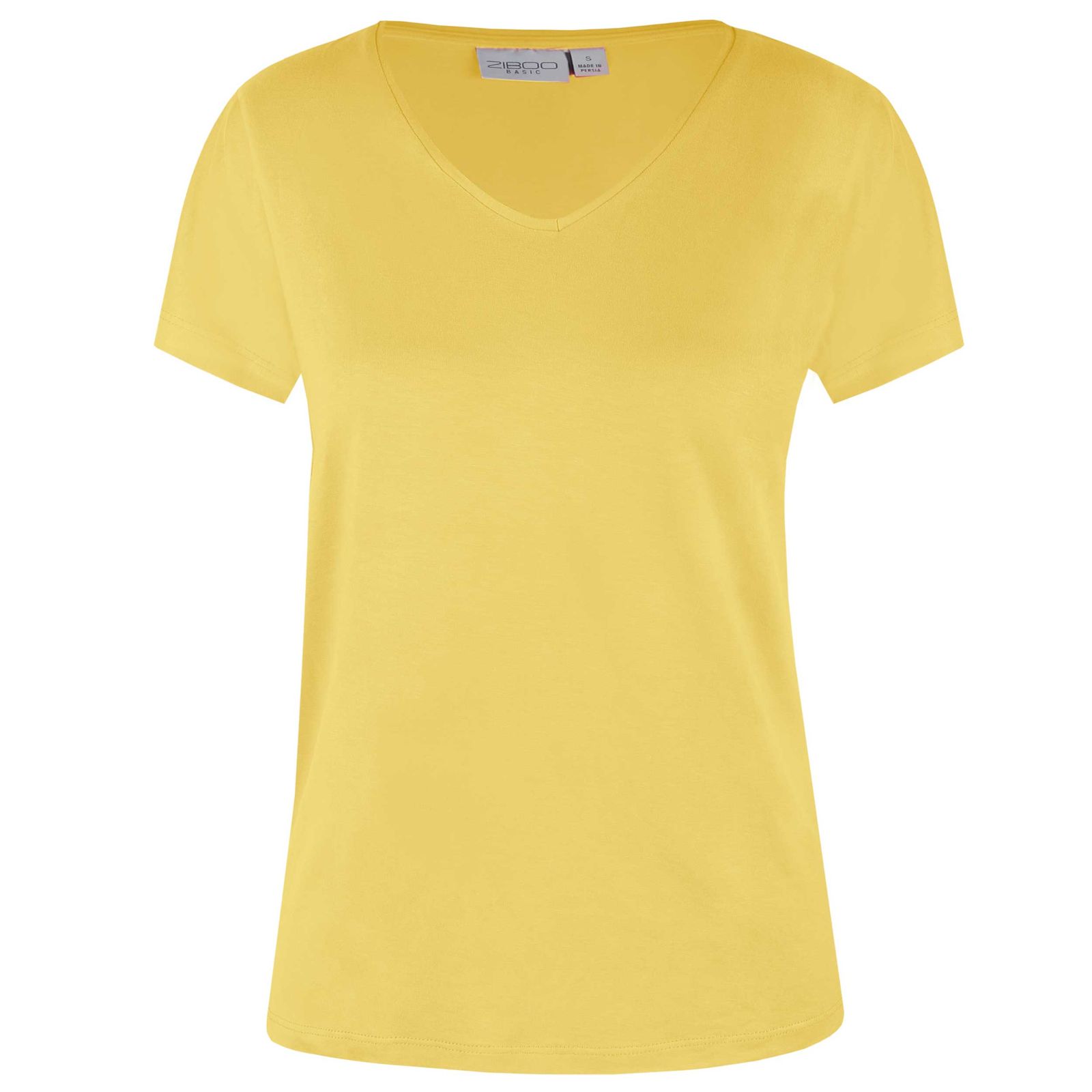 تی شرت زنانه زیبو مدل 011138-YELLOW