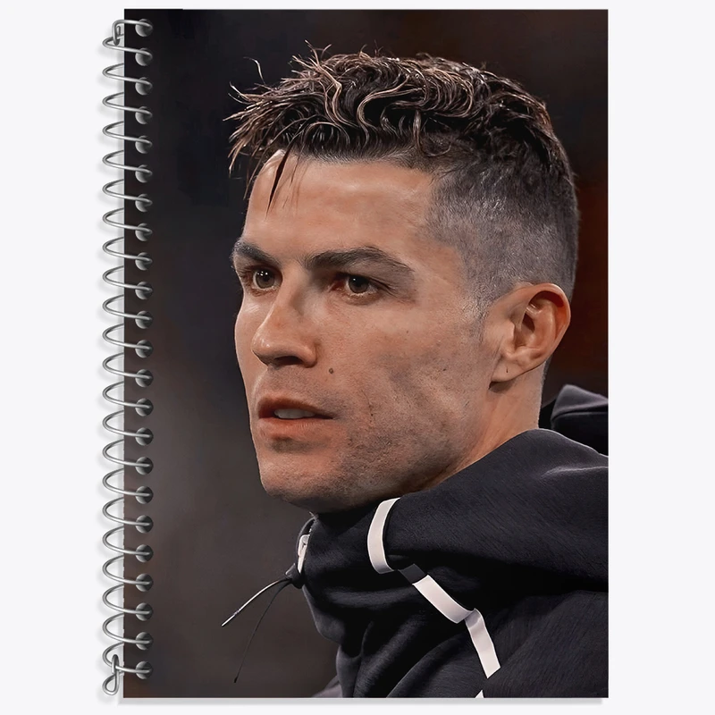 دفتر زبان 50 برگ خندالو مدل سه خط طرح کریستیانو رونالدو کد N4990