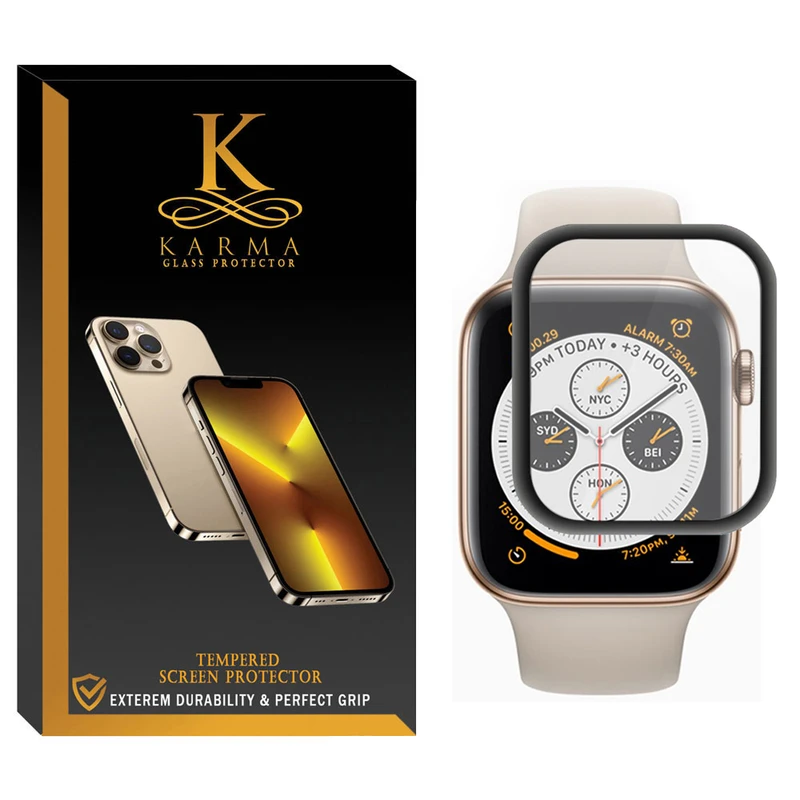 محافظ صفحه نمایش کارما مدل KA_07 مناسب برای ساعت هوشمند اپل Apple Watch Series 7 SE 2022 Aluminum Case 44mm 