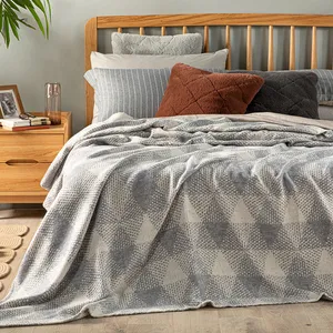 شال تخت انگلیش هوم مدل Diamond Check  سایز 150x200 سانتی متر