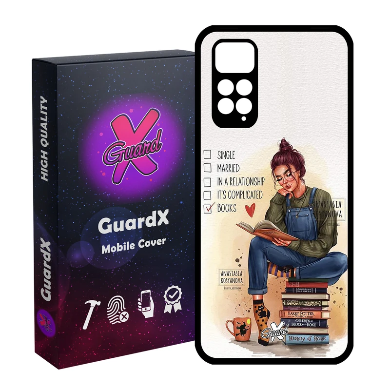 کاور گارد ایکس طرح دختر مدل Glass10286 مناسب برای گوشی موبایل شیائومی Redmi Note 11S/ Note 11 4G