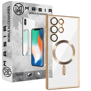 کاور مسیر مدل Magsafe Case With Lens Protector مناسب برای گوشی موبایل سامسونگ Galaxy S24 Ultra
