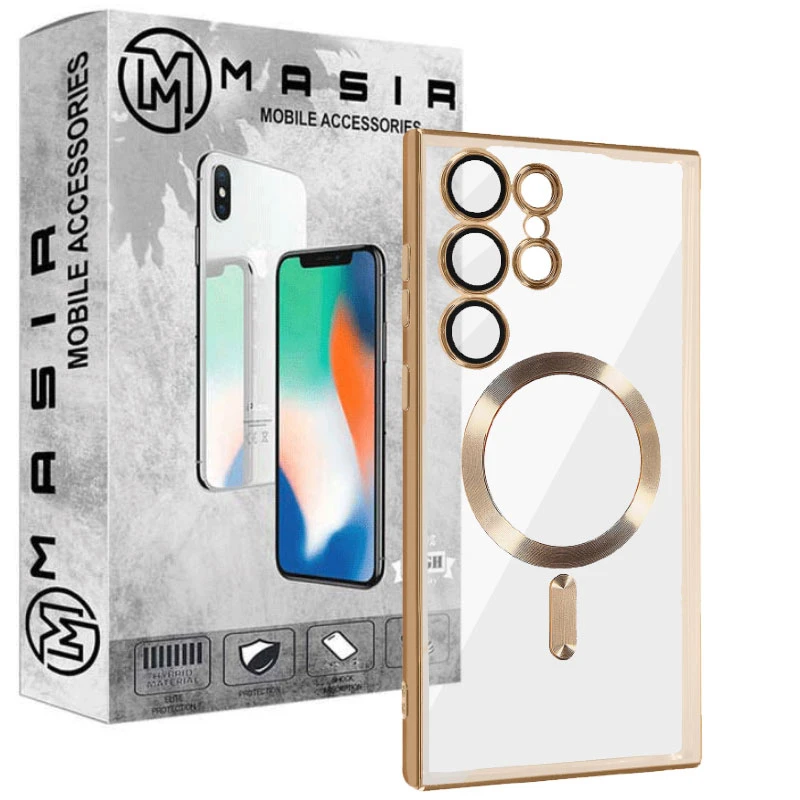 کاور مسیر مدل Magsafe Case With Lens Protector مناسب برای گوشی موبایل سامسونگ Galaxy S24 Ultra