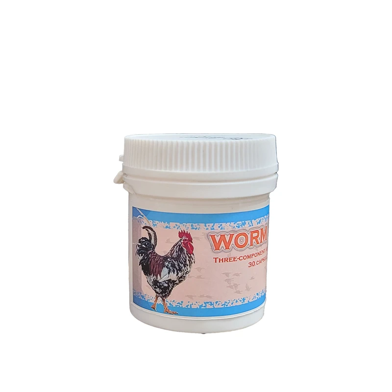 کپسول ضد انگل طیور مدل worm tab بسته 30 عددی