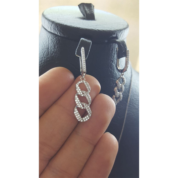 نیم ست نقره زنانه کد 1