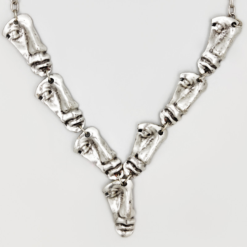 گردنبند دخترانه مدل صورتک