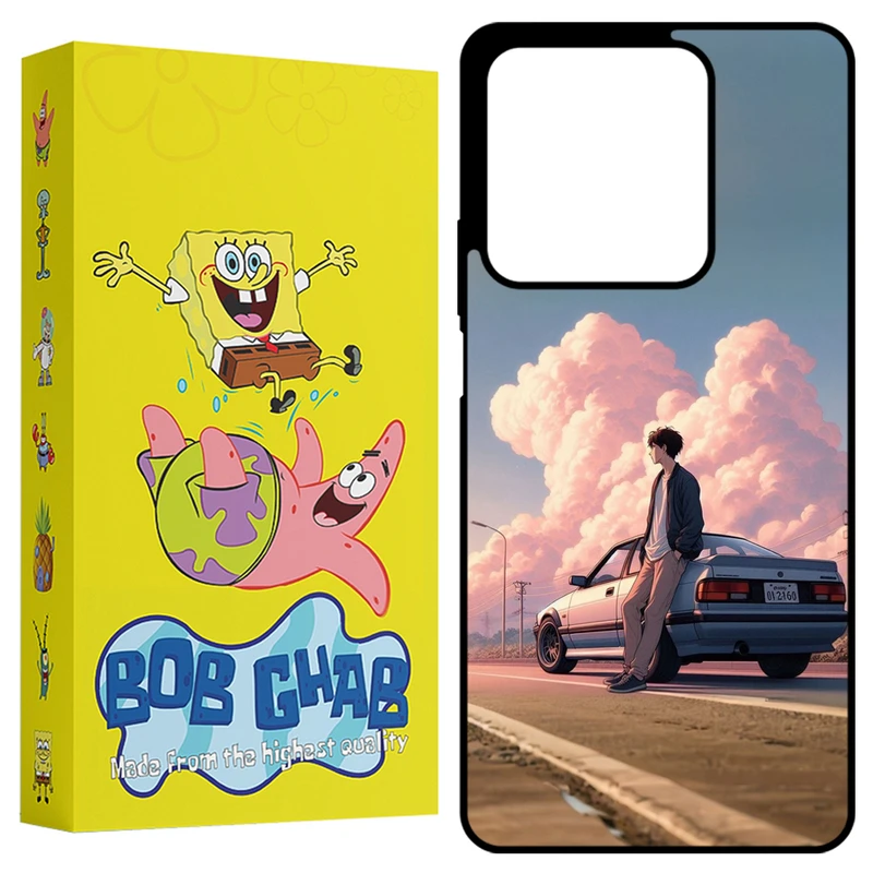 کاور باب قاب طرح ماشین مدل BCPN13 مناسب برای گوشی موبایل شیائومی Redmi Note 13 4G