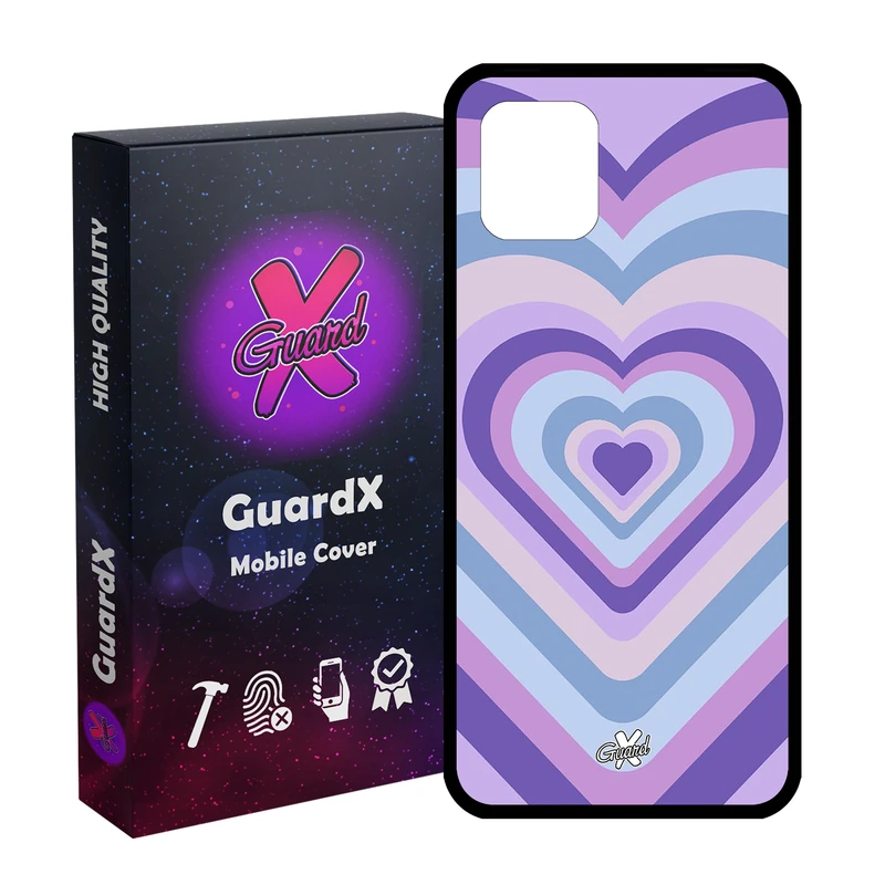 کاور گارد ایکس طرح قلب مدل Glass10534 مناسب برای گوشی موبایل سامسونگ Galaxy Note 10 Lite / A81