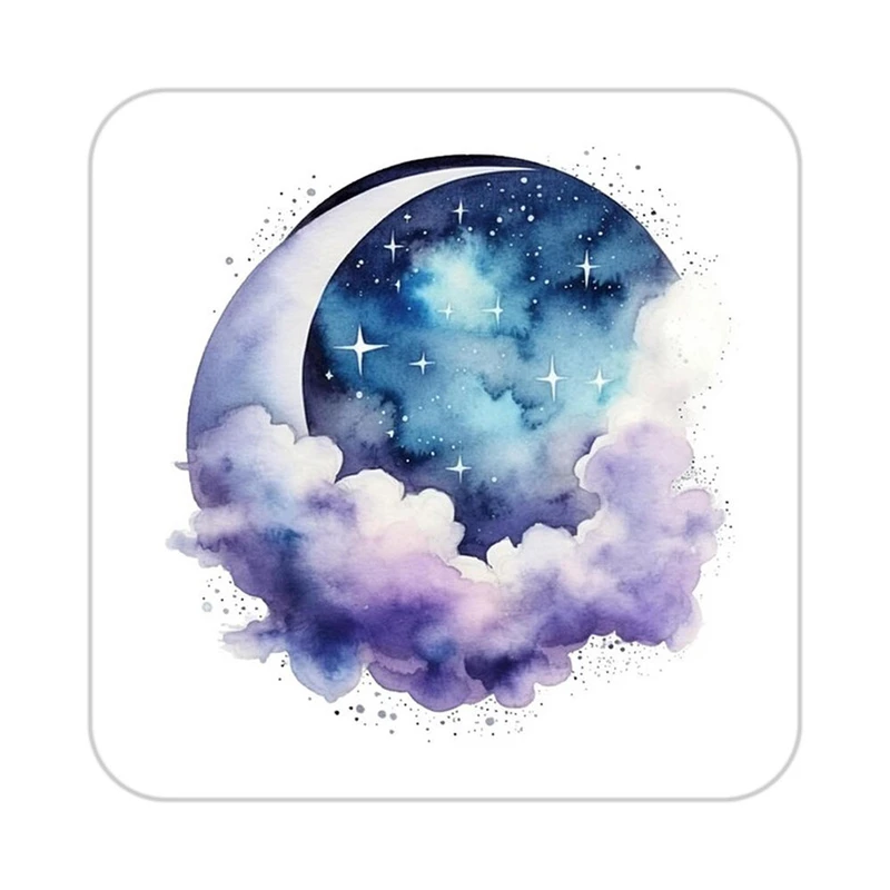 زیر لیوانی کاکتی طرح ماه و ستاره مدل mp53373