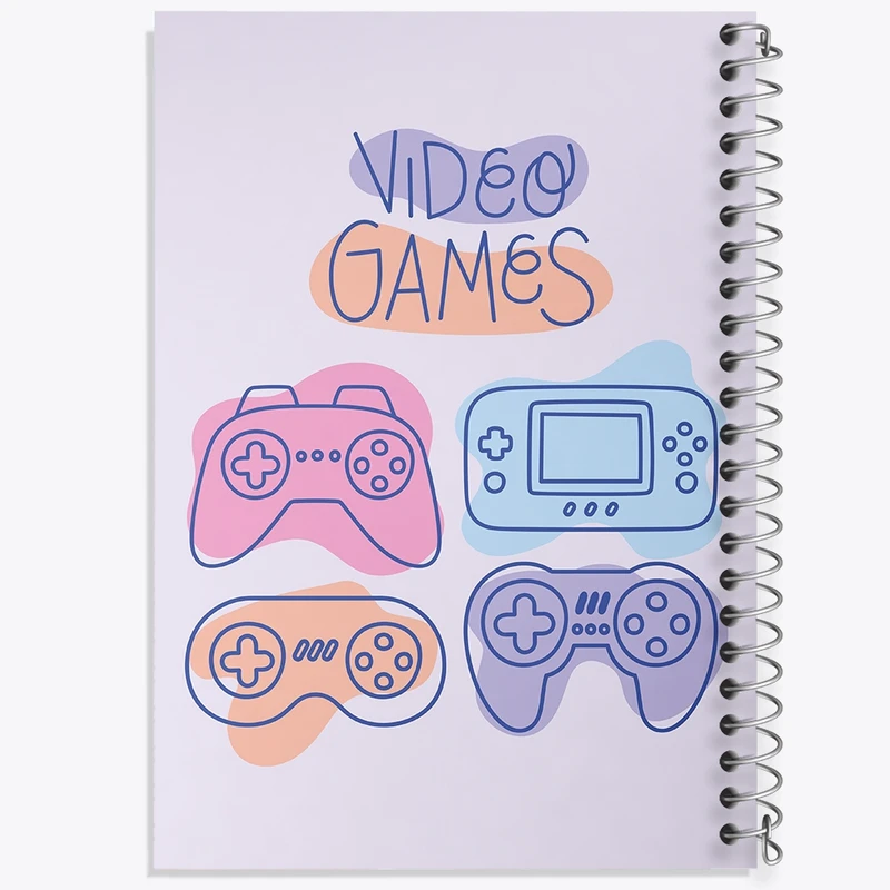 دفتر مشق 100 برگ خندالو طرح گیمر (Gamer) کد F1542