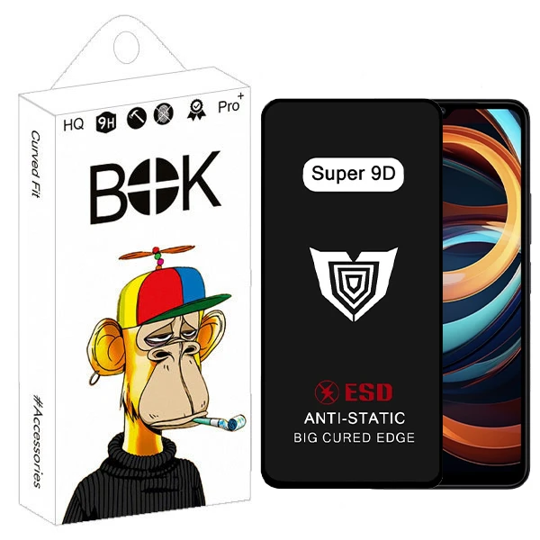 محافظ صفحه نمایش بوک مدل Super 9D View مناسب برای گوشی موبایل شیائومی Redmi a3 / 10c / 12c