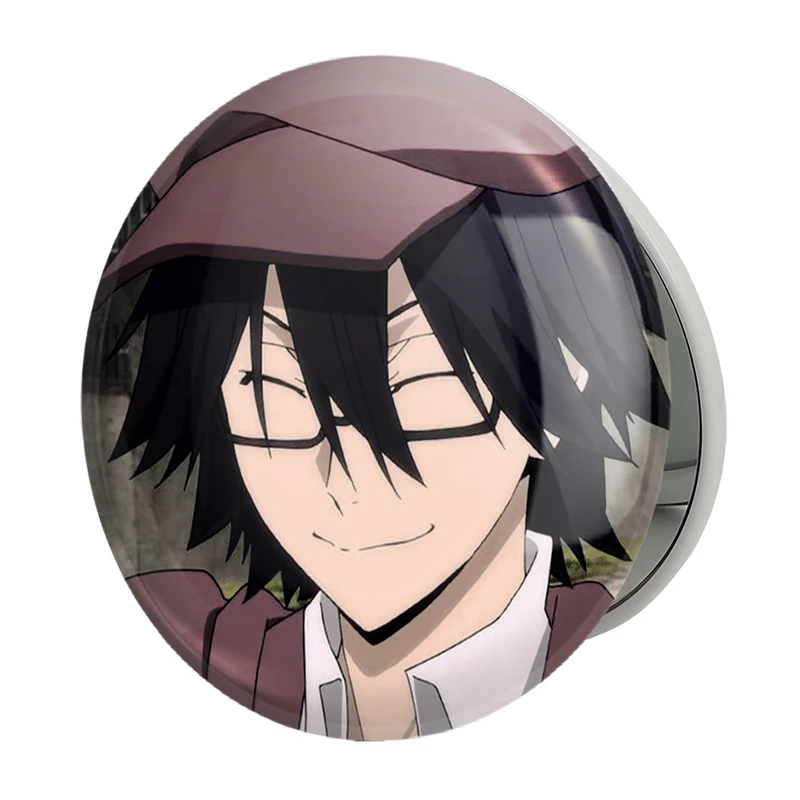 آینه جیبی خندالو طرح رامپو سان انیمه سگ های ولگرد بانگو مدل تاشو کد 15653 