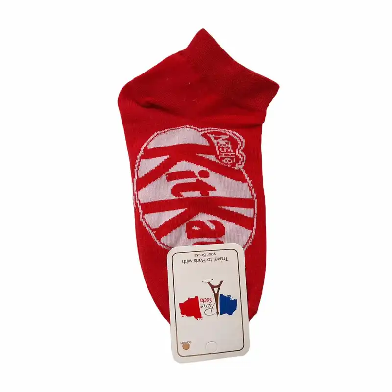 جوراب دخترانه مدل شکلات کيت کت