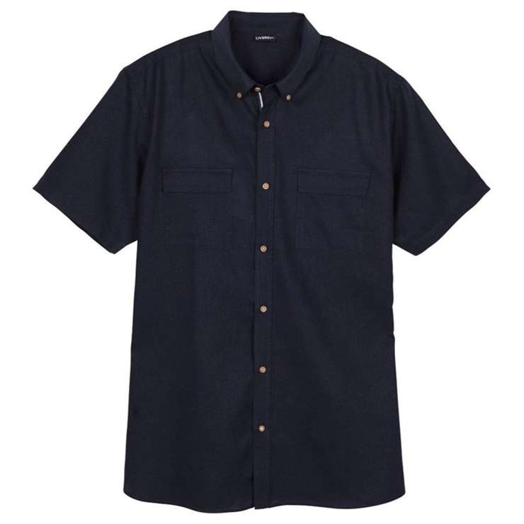 پیراهن آستین کوتاه مردانه لیورجی مدل لینن کد 8903443