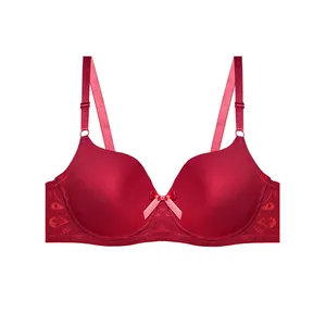 سوتین زنانه مدل اسفنجی طرح گیپور کد 66922s