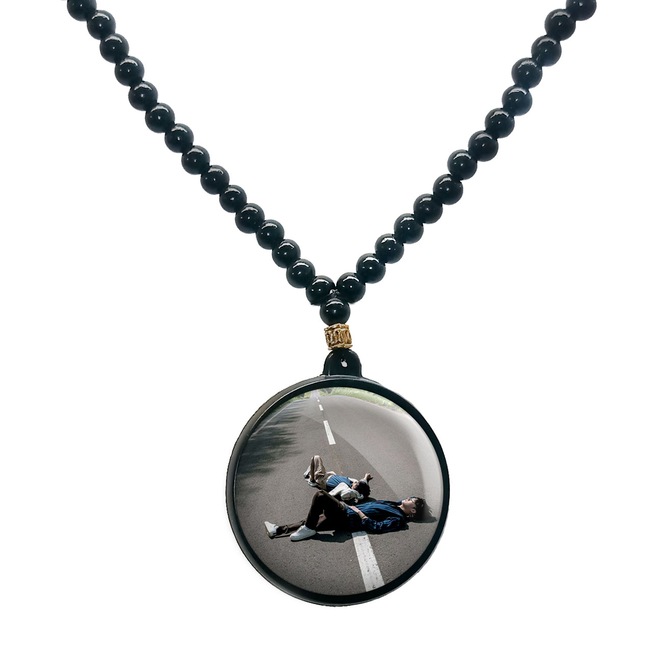 گردنبند پرمانه طرح GOT7 کد pmd.19120 مدل دو طرفه