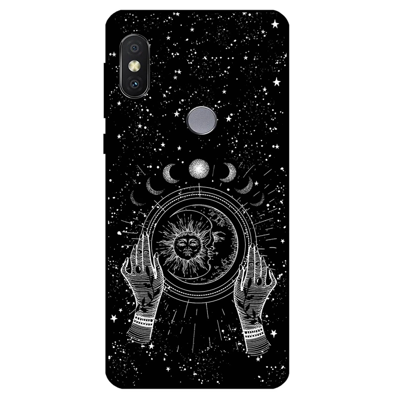 کاور مگافون طرح ماه و خورشید مدل 1892 مناسب برای گوشی موبایل شیائومی Redmi Note 5 Pro 