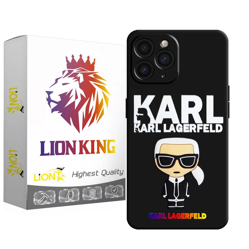 کاور لاین کینگ مدل مرد عینکی 3D مناسب برای گوشی موبایل اپل IPhone 11 pro Max