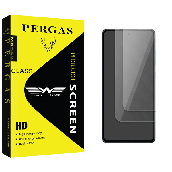 تصویر محافظ صفحه نمایش شیشه ای وایلی نایس مدل Pergas Glass مناسب برای گوشی موبایل سامسونگ A21s بسته دو عددی