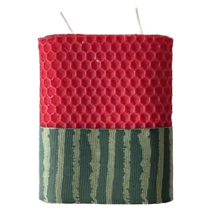 شمع بیزوکس مدل کتابی طرح هندوانه یلدا