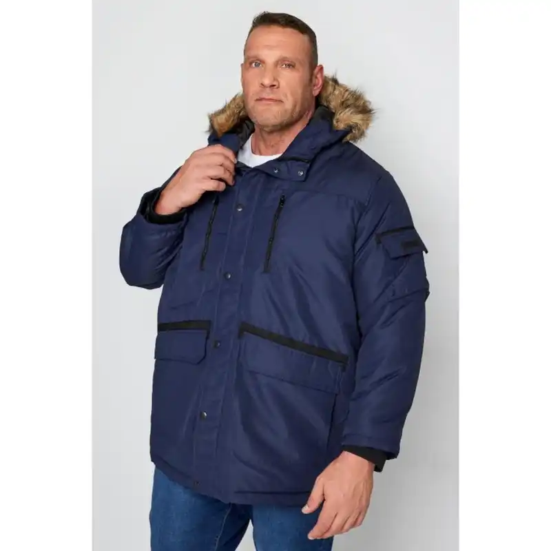 کاپشن مردانه جک اند جونز مدل BIG+FIT 12194