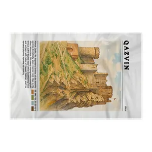 کاغذ کادو ترمه طراحان ایده مدل قلعه الموت قزوین کد map0827 سایز 57x37 سانتی متر