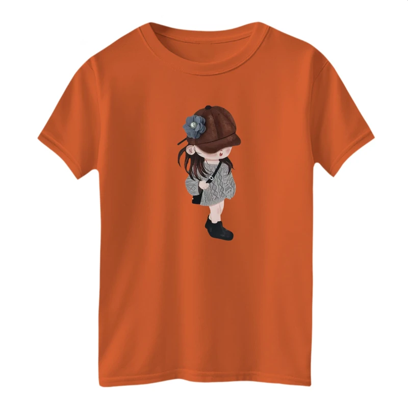 تی شرت آستین کوتاه بچگانه مدل دخترک کد 2