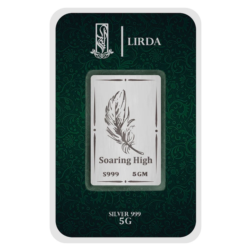 شمش نقره لیردا طرح پر کد 999-5 Soaring high