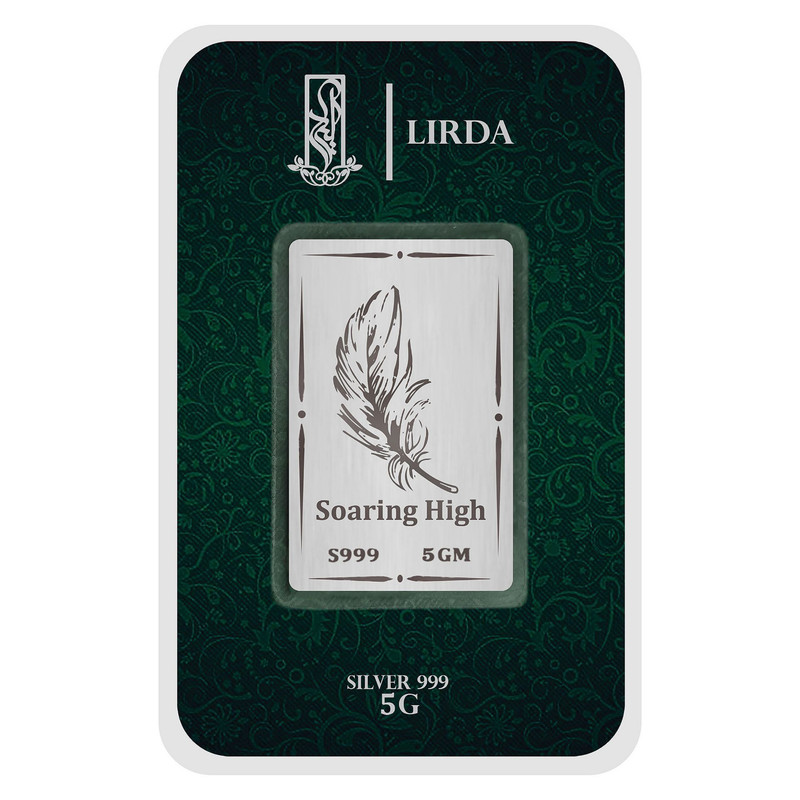 شمش نقره لیردا طرح پر کد 999-5 Soaring high