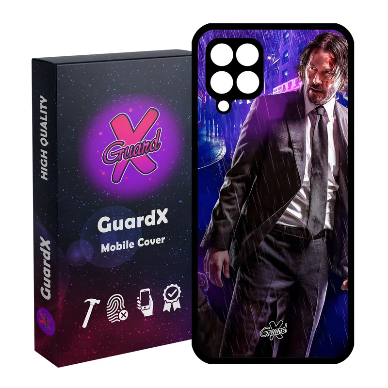 کاور گارد ایکس طرح John Wick مدل Glass10124 مناسب برای گوشی موبایل سامسونگ Galaxy A12
