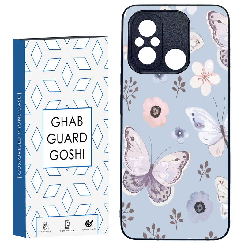 کاور قاب گارد گوشی طرح پروانه  کد TPU-004 مناسب برای گوشی موبایل شیائومی REDMI 12C / POCO C55