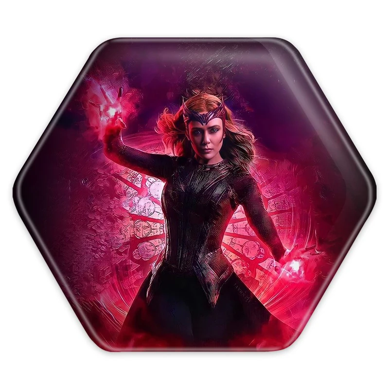 پیکسل خندالو طرح اسکارلت ویچ مارول Marvel مدل شش ضلعی کد 19380