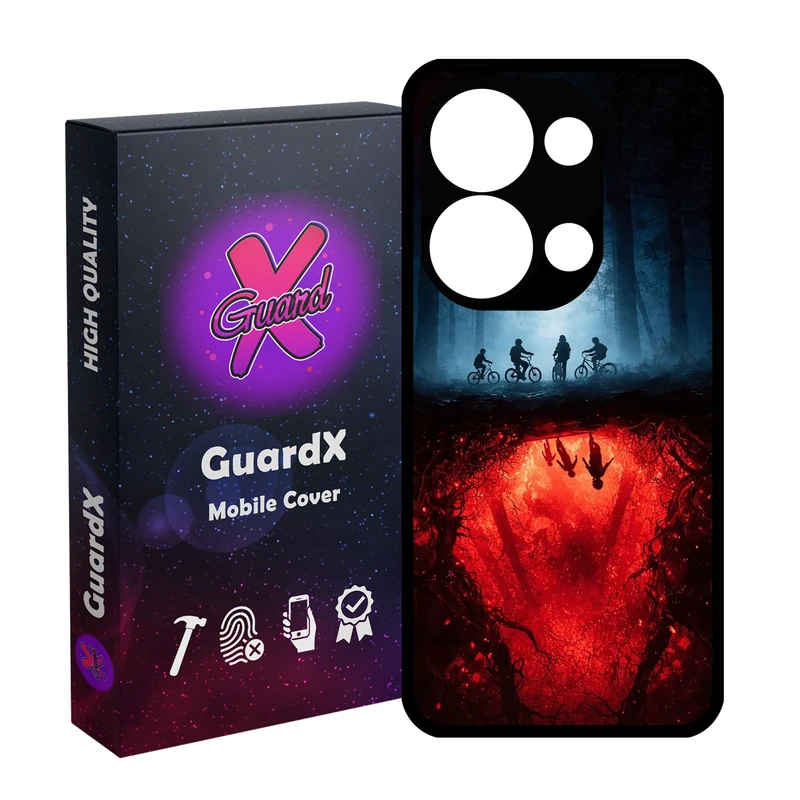 کاور گارد ایکس طرح Stranger Things مدل 10902 مناسب برای گوشی موبایل شیائومی Redmi Note 13 Pro 4G / Poco M6 Pro 4G