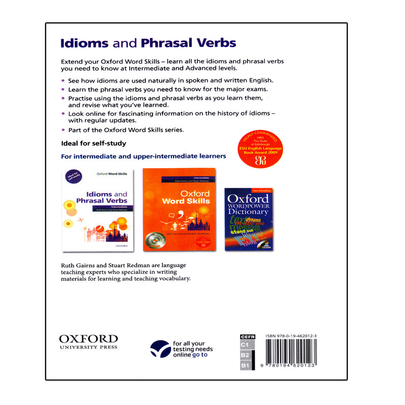 کتاب Idioms and Phrasal Verbs Intermediate اثر Ruth Gairns And Stuart Redman انتشارات آرماندیس کتاب Idioms and Phrasal Verbs Intermediate اثر Ruth Gairns And Stuart Redman انتشارات آرماندیس