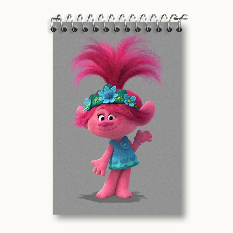 دفتر یادداشت 50 برگ خندالو مدل ترول ها (Trolls) کد F2161