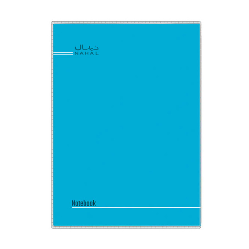 دفتر مشق 60 برگ نهال طرح رنگینه مدل چسبی کد 1602