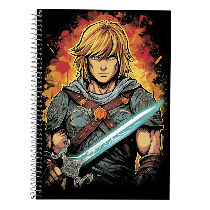 دفتر زبان 50 برگ مدوپد مدل سه خط طرح  ارباب حلقه ها The Lord of the Rings کد DF3107