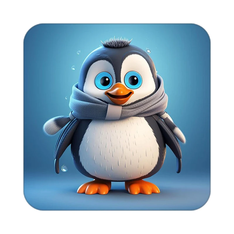 زیر لیوانی کاکتی طرح حیوانات کارتونی مدل mp27592