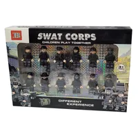 ساختنی 6 تکه مدل مینی فیگور پلیس ویژه کد 24324 مجموعه 12 عددی