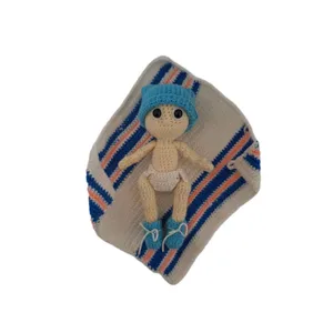 عروسک بافتنی طرح نی نی پسر