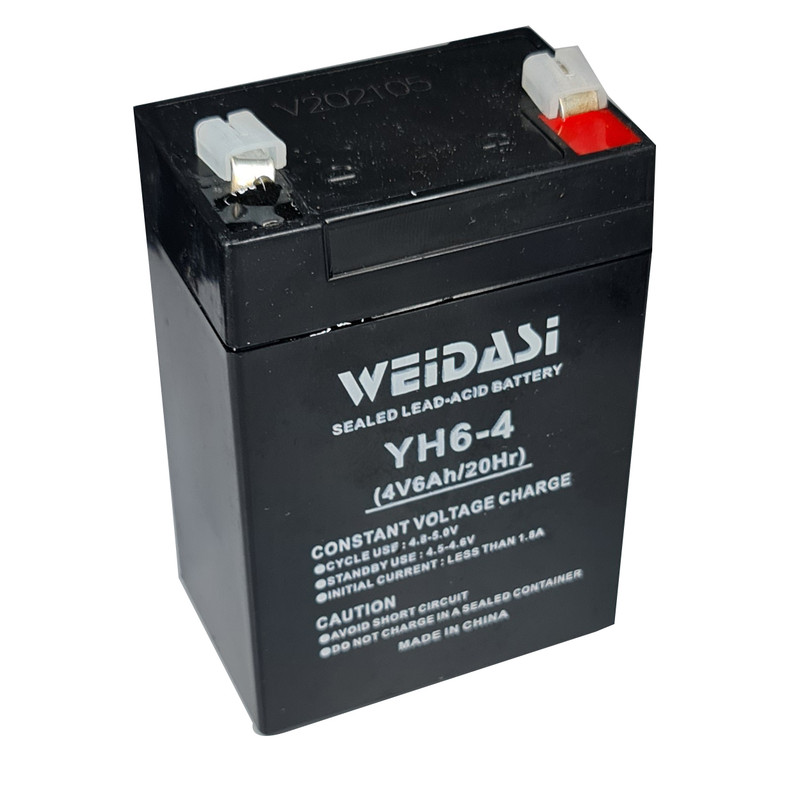 باتری سیلد اسید 4 ولت 6 آمپر ساعت ویداسی مدل YH6-4