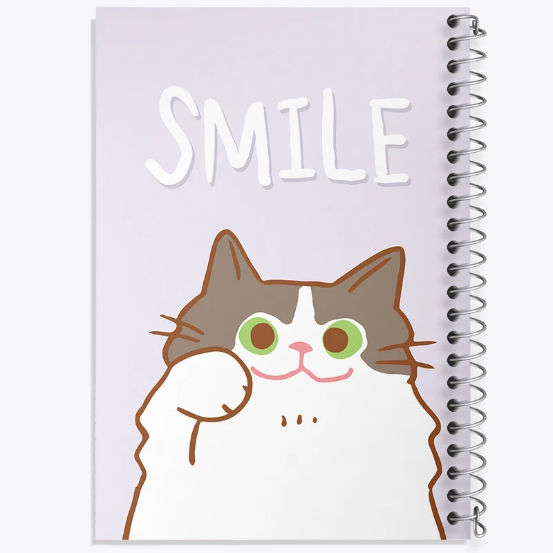 دفتر لیست خرید 50 برگ خندالو طرح گربه کیوت کد N966