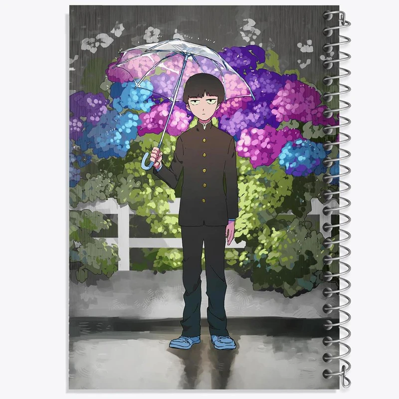 دفتر مشق 50 برگ خندالو مدل شییکو انیمه موب سایکو Mob Psycho 100 کد 24445