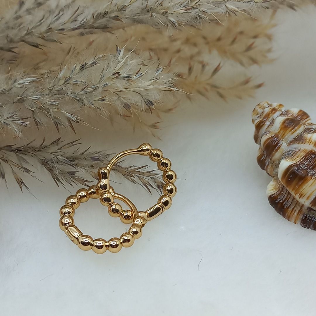 گوشواره زنانه ژوپینگ مدل رینگ کد NN 022 - - 5