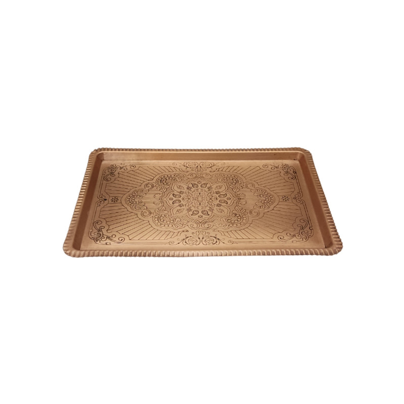 سینی مسی مدل مستطیل  4 کد R12
