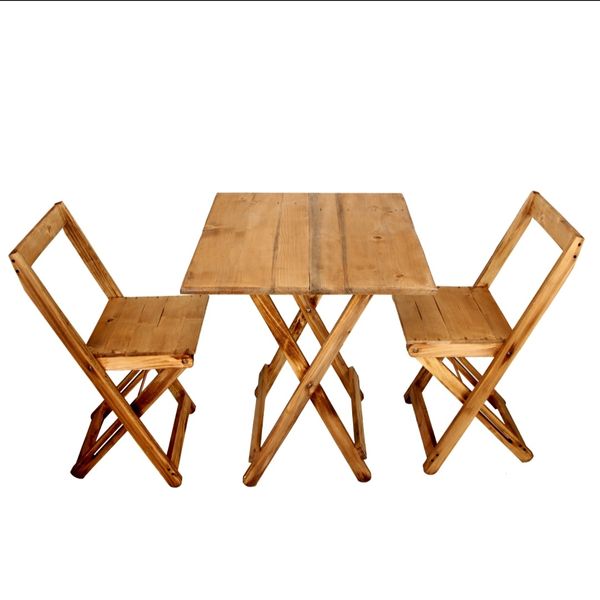 میز و صندلی ناهارخوری 2 نفره مدل تاشو