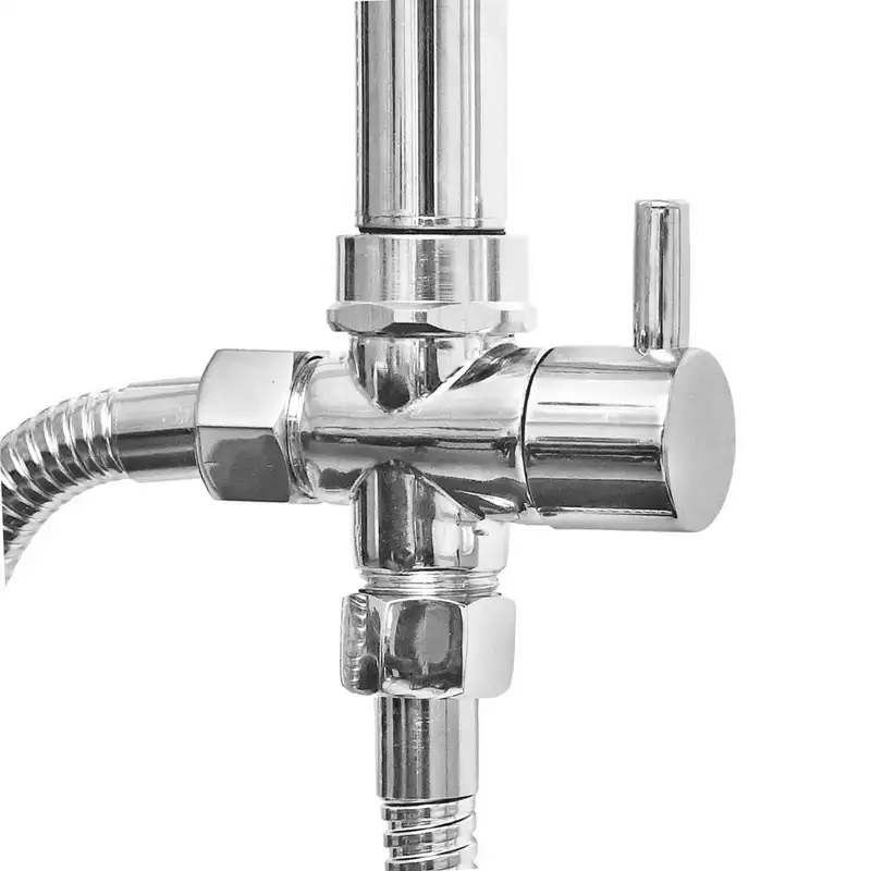 سه راهی دوش حمام مدل برنجی