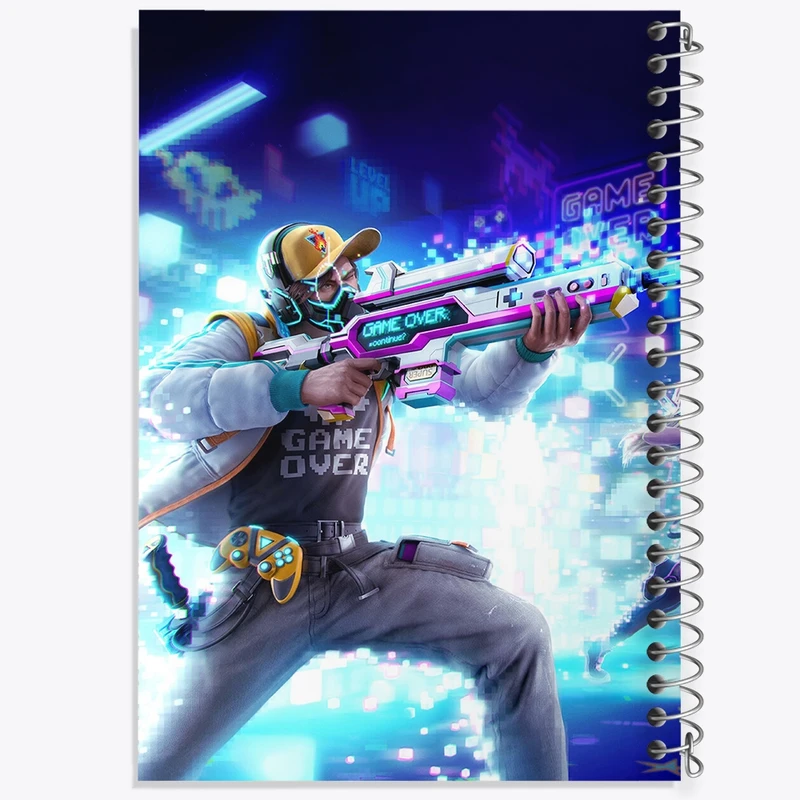 دفتر نت موسیقی 50 برگ خندالو مدل Free Fire کد F2489