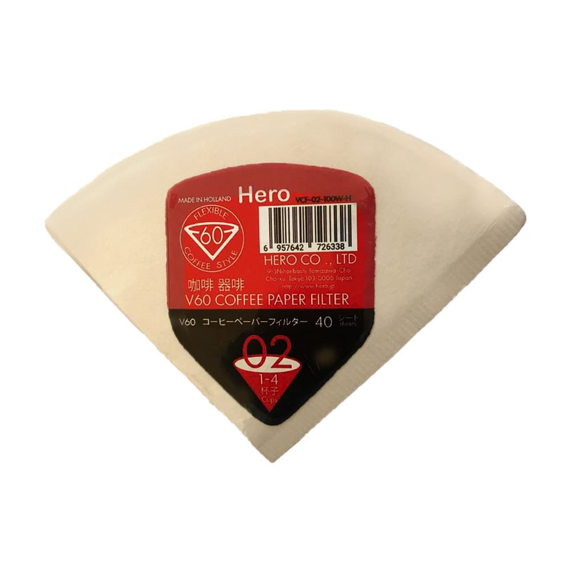 فیلتر قهوه مدل v60-02  بسته 40 عددی 