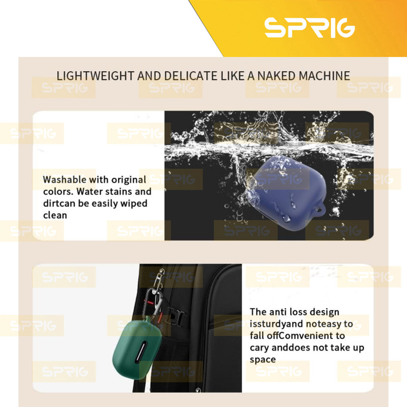 کاور اسپریگ مدل Silicon-SP مناسب برای کیس هدفون بی سیم انکر Soundcore R50i NC